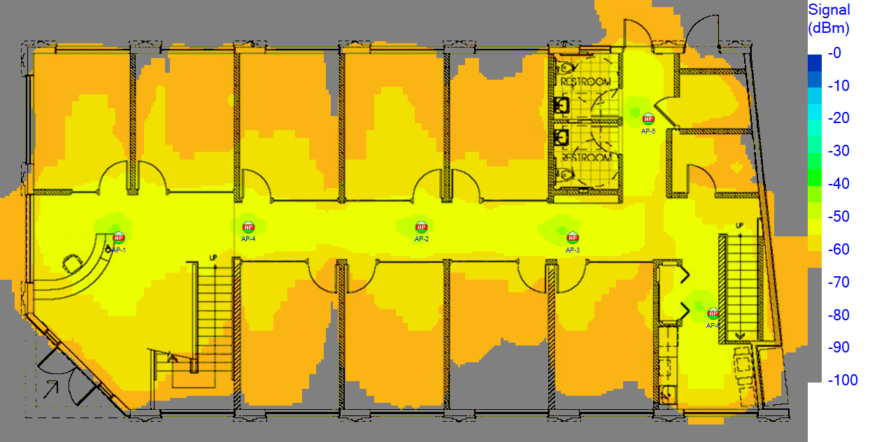 improper access point placement linear hallway