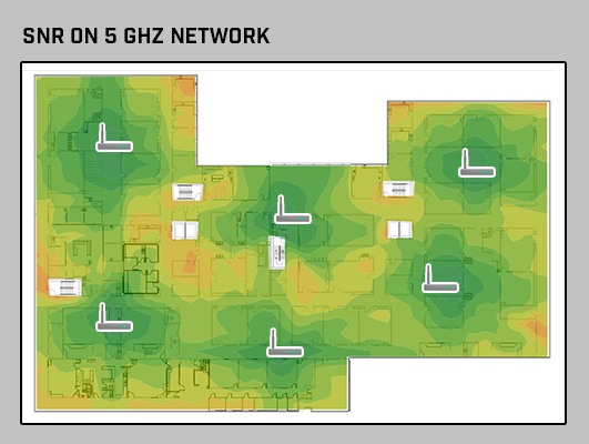 WiFi Health - Signal to Noise Ratio (SNR) for 5 GHz Network